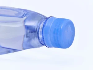 Closeup of the One Water bottle cap from an angle.